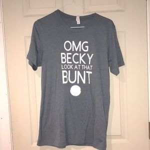 Baseball softball tee shirt size Medium funny